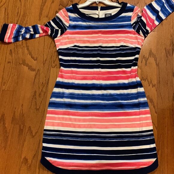 Vince Camuto Size 10 multi color dress. - Picture 3 of 11